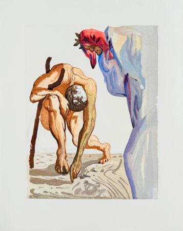 木版 Dali - The Purgatory, Canto 7 - Princes of the Blossoming