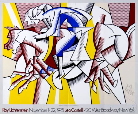 リトグラフ Lichtenstein - The Red Horseman, 1975 - Rare!