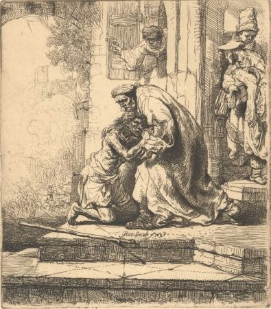 彫版 Rembrandt - The Return of the Prodigal Son