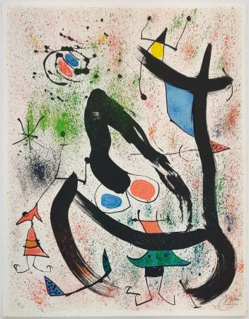 リトグラフ Miró - THE SEERS IV (LES VOYANTS)