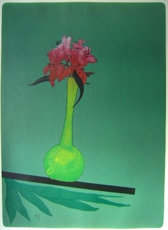 リトグラフ Wunderlich - The yellow vase