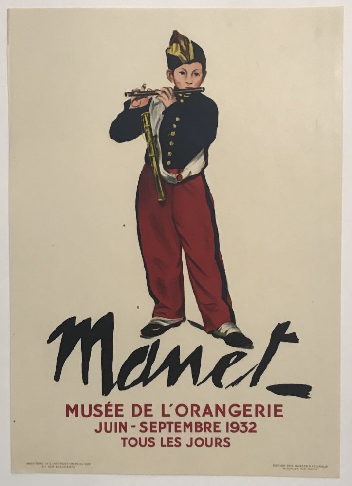リトグラフ Manet - The Young Flautist or 'The Fifer'