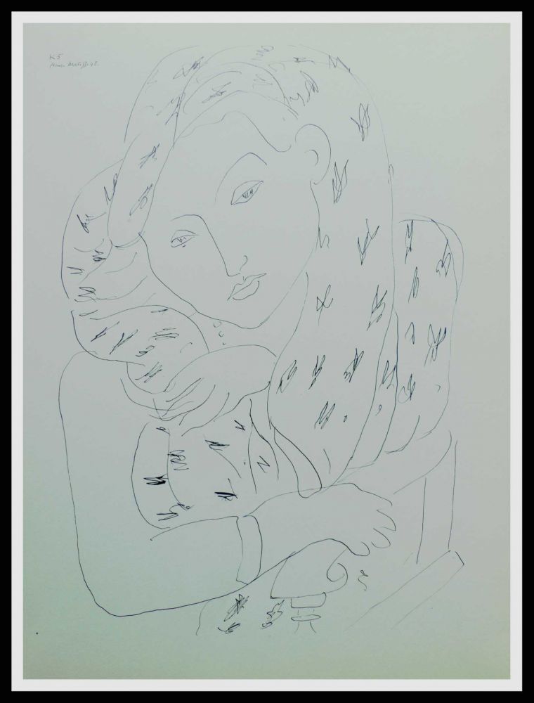 リトグラフ Matisse (After) - THEMES & VARIATIONS V