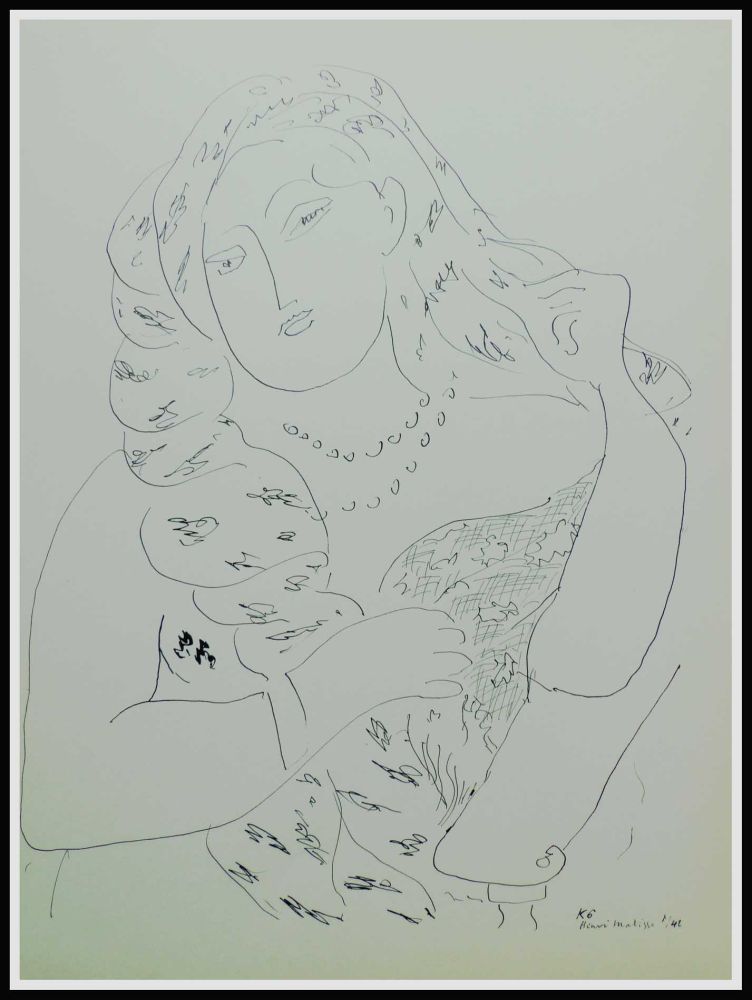 リトグラフ Matisse (After) - THEMES & VARIATIONS VI
