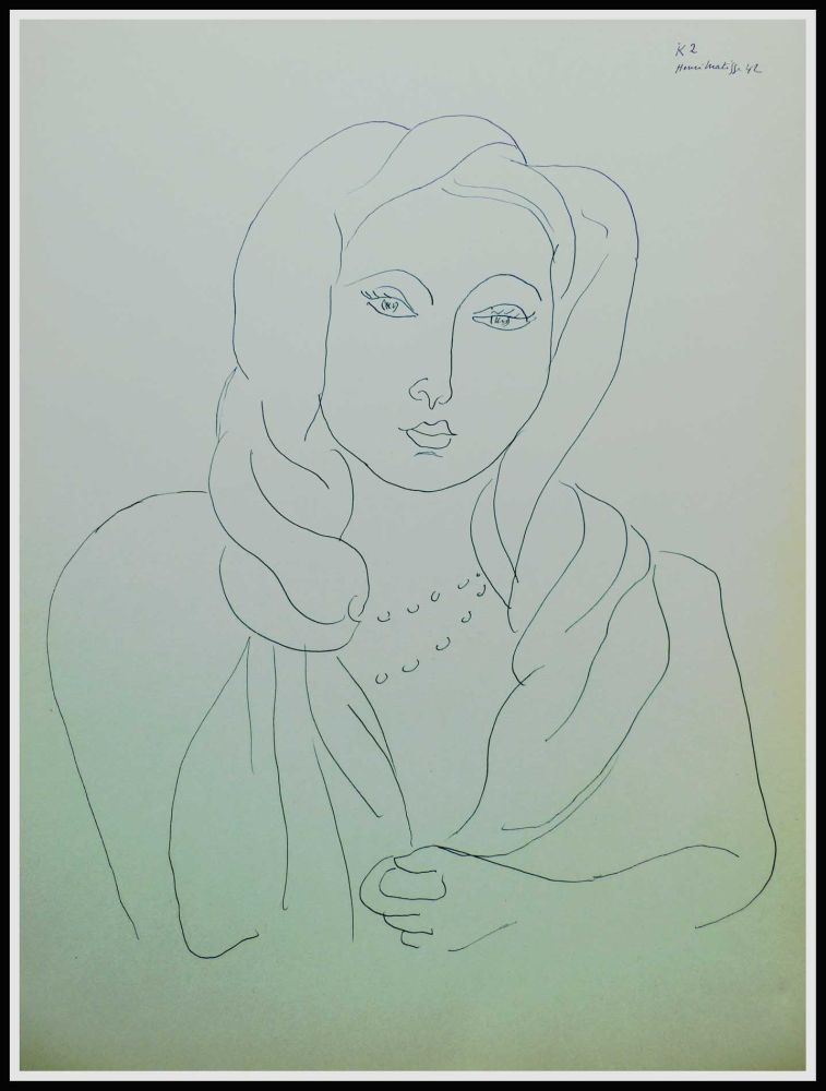 リトグラフ Matisse (After) - THEMES & VARIATIONS VII