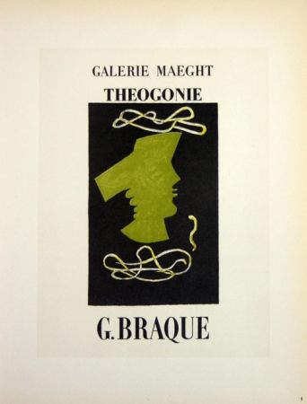 リトグラフ Braque - Theogonie  Galerie Maeght