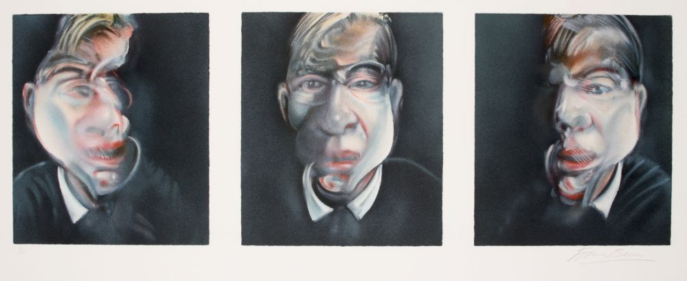 リトグラフ Bacon - Three studies for a Self-portrait, 1981