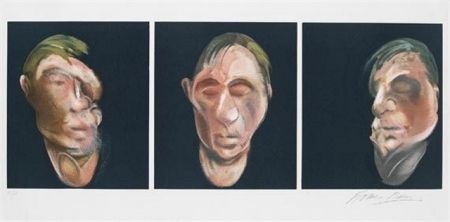リトグラフ Bacon - Three Studies for a Self Portrait