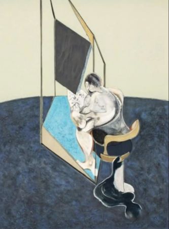 リトグラフ Bacon - Three Studies of Male Back (One Work - Central panel of the triptych)