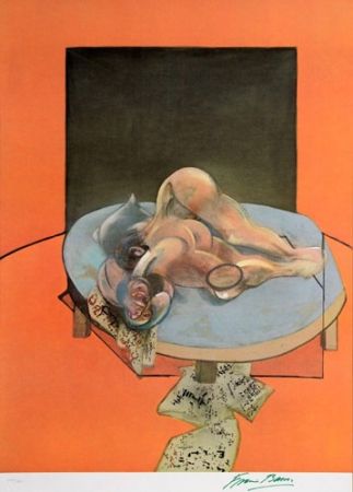 リトグラフ Bacon - Three studies of the human body 1977-1980 (centre panel)