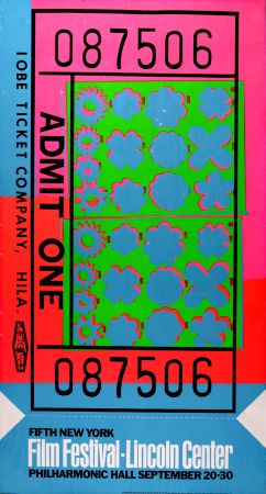 シルクスクリーン Warhol - Ticket for Lincoln Center, 1967