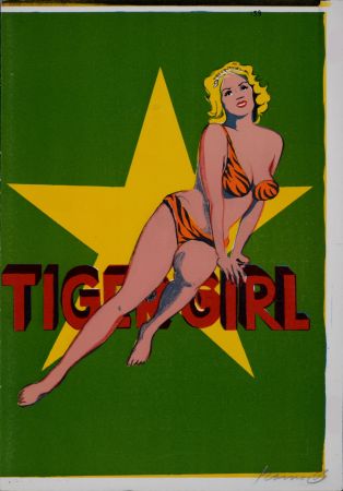 リトグラフ Ramos - Tiger Girl, 1964 - Hand-signed!