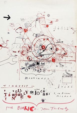 オフセット Tinguely - Tinguely - Galleria Iolas, 1966