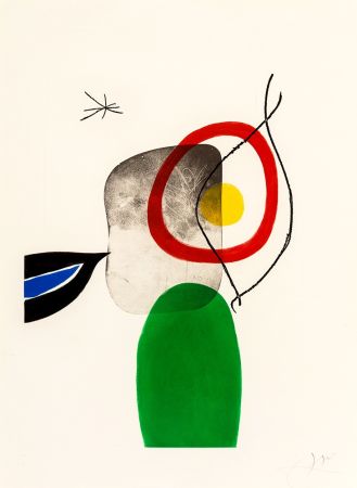 エッチングと　アクチアント Miró - Tir à l'arc