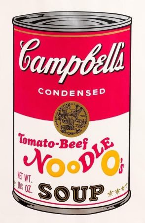 シルクスクリーン Warhol - Tomato-Beef Noodle O’s (FS II.61)