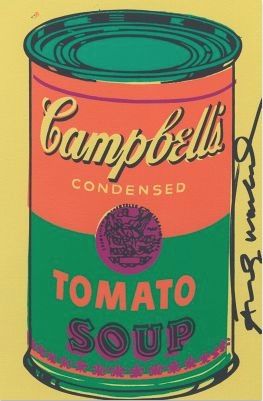 リトグラフ Warhol - Tomato Soup Bookplate