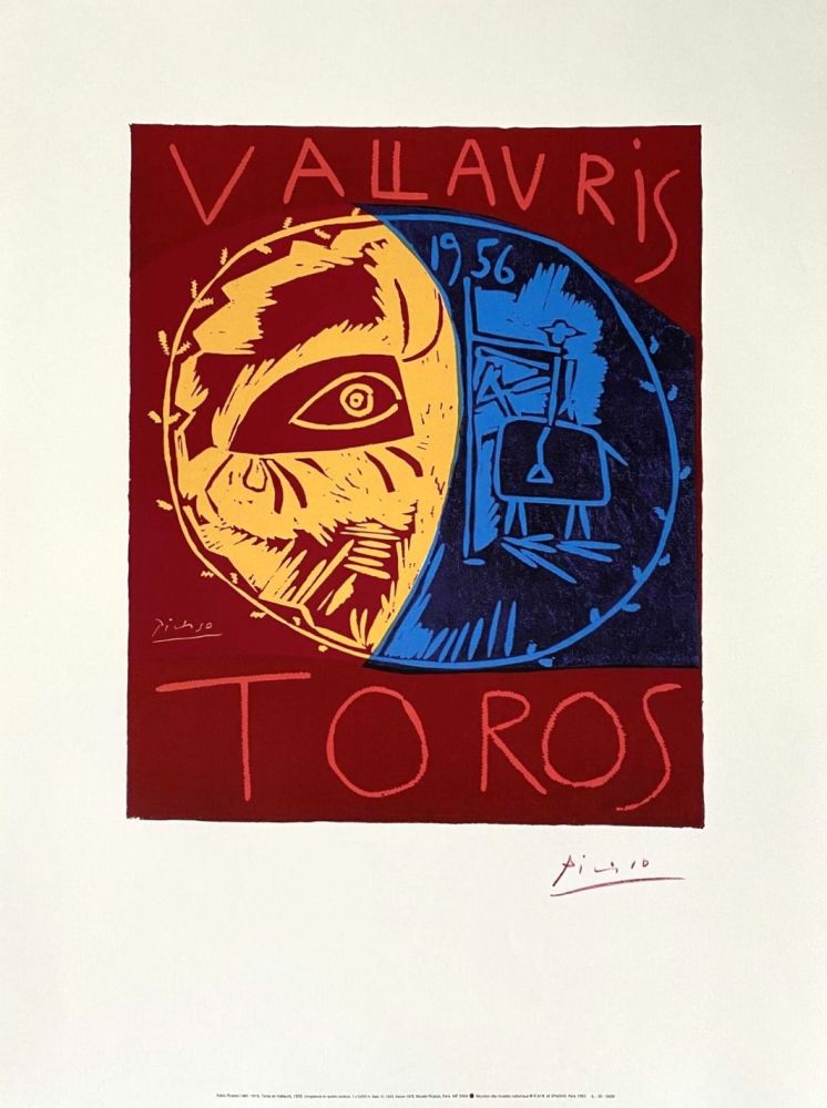 掲示 Picasso - Toros en Vallauris