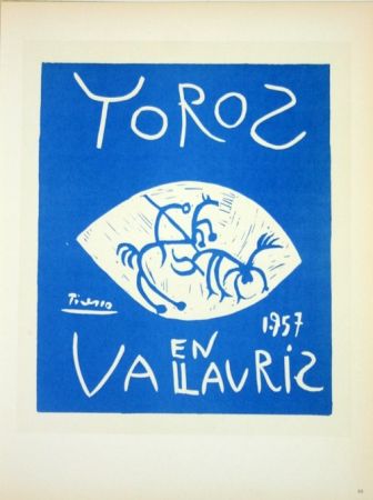 リトグラフ Picasso - Toros en Vallauris 
