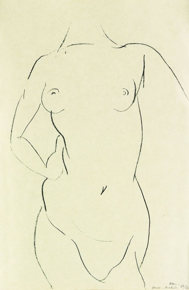 リトグラフ Matisse - Torse de face