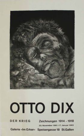 リトグラフ Dix - Toter (St. Clément) [Dead Man (St. Clément)]