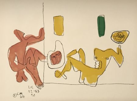リトグラフ Le Corbusier - Touching Their Feet