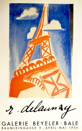 リトグラフ Delaunay - Tours Eiffel