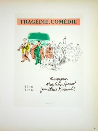 リトグラフ Dufy - Tragedie Comédie 1956