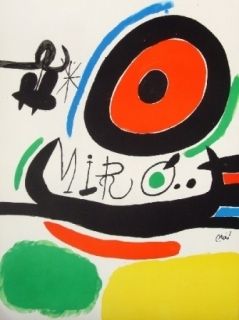 リトグラフ Miró - Tres Libre
