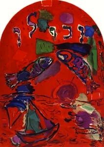 リトグラフ Chagall - Tribu de Zabulon