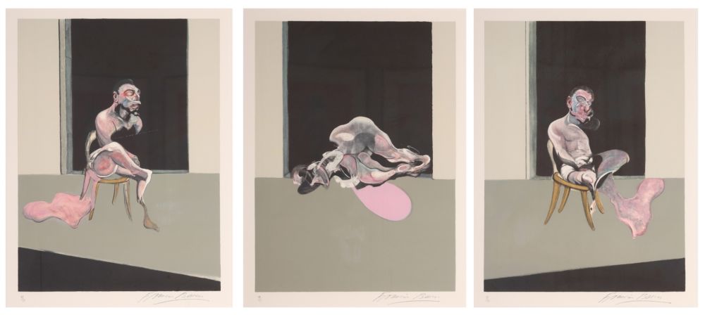 リトグラフ Bacon - Triptych August 1972