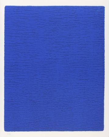 リトグラフ Klein - Triptyque Bleu Or Rose