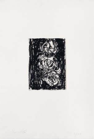 彫版 Kounellis - Trois roses