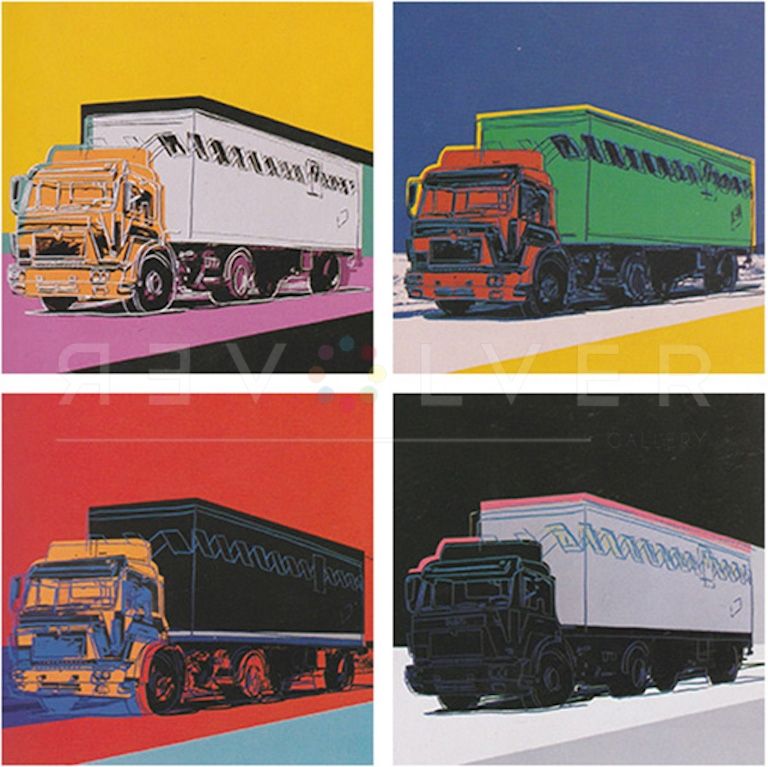シルクスクリーン Warhol - Truck, Complete Portfolio (FS II.367-II.370)