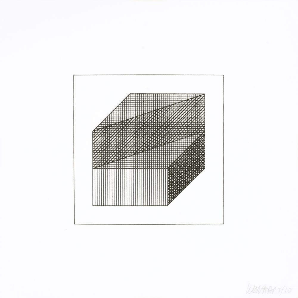 シルクスクリーン Lewitt - Twelve Forms Derived From a Cube 08