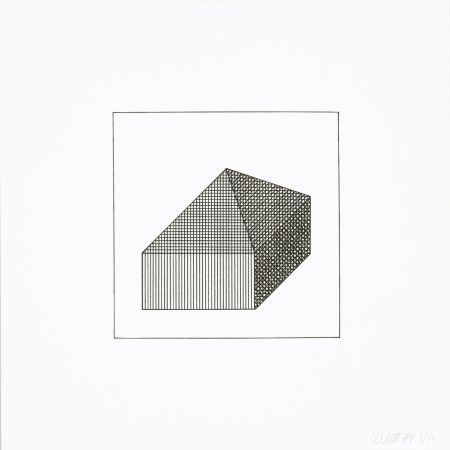 シルクスクリーン Lewitt - Twelve Forms Derived From a Cube 10
