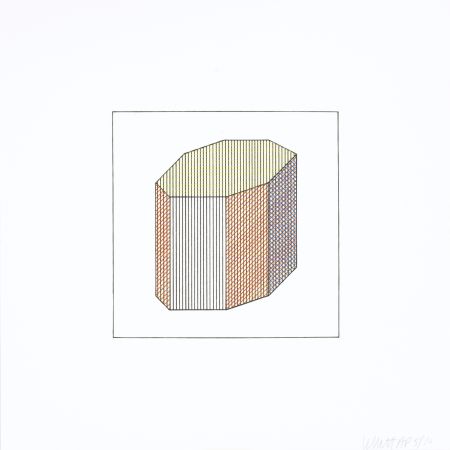 シルクスクリーン Lewitt - Twelve Forms Derived From a Cube 11