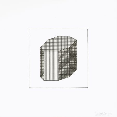 シルクスクリーン Lewitt - Twelve Forms Derived From a Cube 12