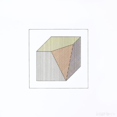 シルクスクリーン Lewitt - Twelve Forms Derived From a Cube 13