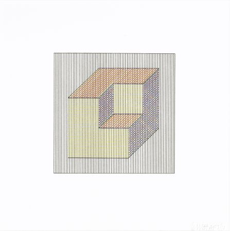 シルクスクリーン Lewitt - Twelve Forms Derived From a Cube 15