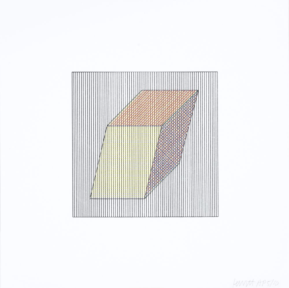 シルクスクリーン Lewitt - Twelve Forms Derived From a Cube 19