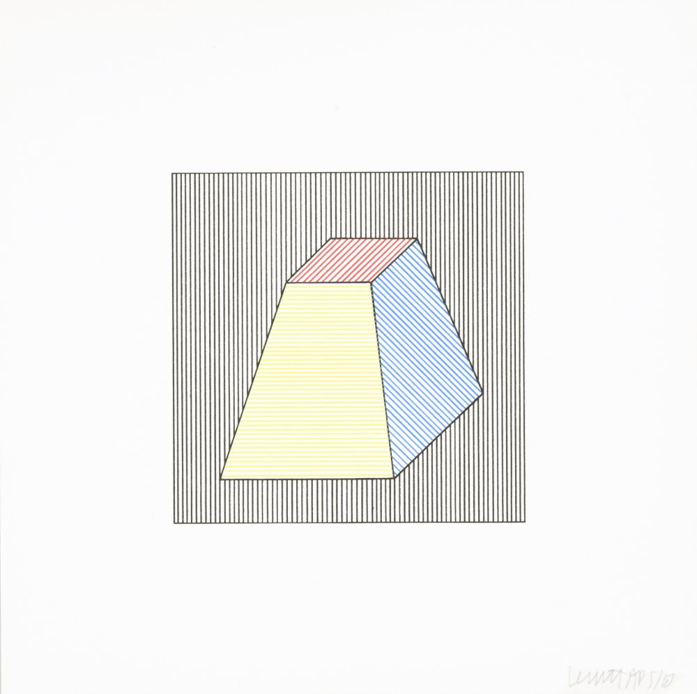 シルクスクリーン Lewitt - Twelve Forms Derived From a Cube 25