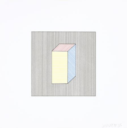 シルクスクリーン Lewitt - Twelve Forms Derived From a Cube 27
