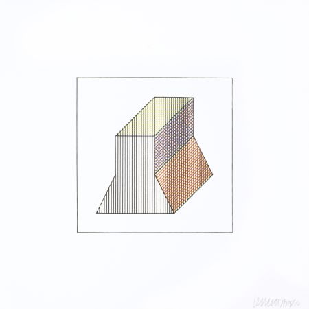 シルクスクリーン Lewitt - Twelve Forms Derived From a Cube 33