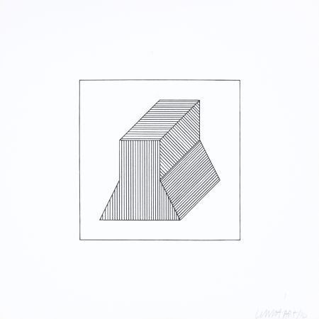 シルクスクリーン Lewitt - Twelve Forms Derived From a Cube 38