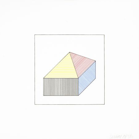 シルクスクリーン Lewitt - Twelve Forms Derived From a Cube 41