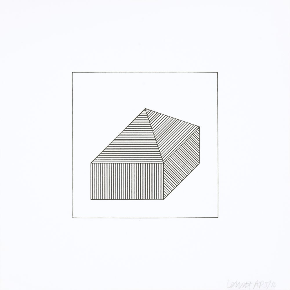 シルクスクリーン Lewitt - Twelve Forms Derived From a Cube 42