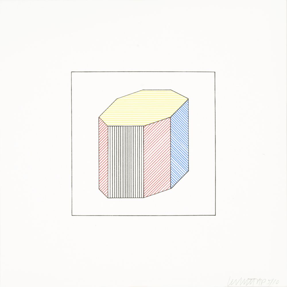 シルクスクリーン Lewitt - Twelve Forms Derived From a Cube 43