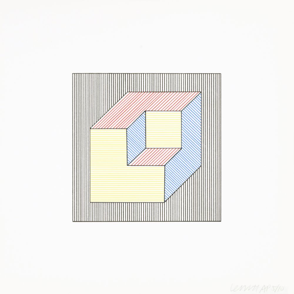 シルクスクリーン Lewitt - Twelve Forms Derived From a Cube 47