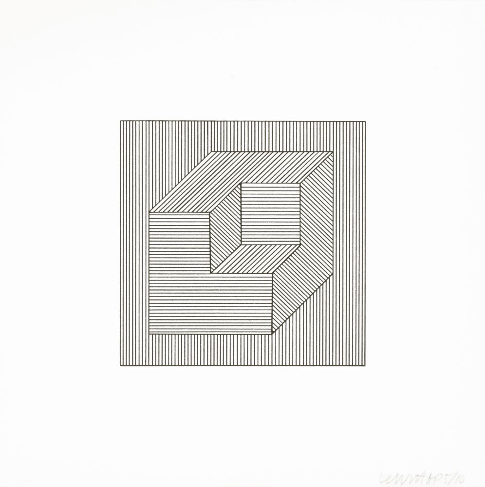 シルクスクリーン Lewitt - Twelve Forms Derived From a Cube 48