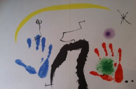 リトグラフ Miró - Two hands